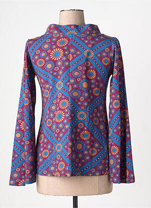 Tricou mâneci lungi mâneci lungi albastru MARGOT femeie