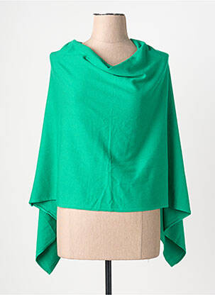 Poncho croială asimetrică verde LA FIANCÉE femeie