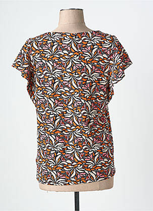 Tricou imprimeu fantezie mâneci scurte portocalie BLUTSGESCHWISTER femeie