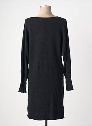 Rochie pulover croială dreaptă mâneci lungi negru SURKANA femeie