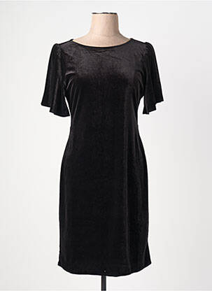 Rochie midi mâneci scurte mâneci scurte negru LA PETITE ETOILE femeie