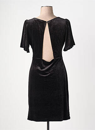 Rochie midi mâneci scurte mâneci scurte negru LA PETITE ETOILE femeie