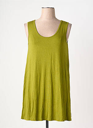Tunică mâneci lungi guler rotund verde BY BASICS femeie