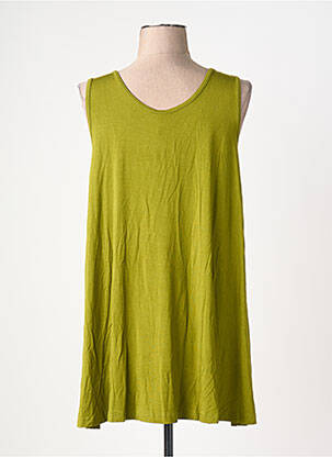 Tunică mâneci lungi guler rotund verde BY BASICS femeie