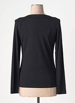 Top croială cambrată mâneci lungi negru BLUTSGESCHWISTER femeie