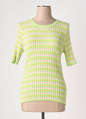 Tricou imprimeu fantezie mâneci scurte verde KING LOUIE femeie