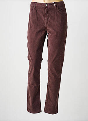 Pantalon slim elasticitate mărime normală maro KANOPE femeie
