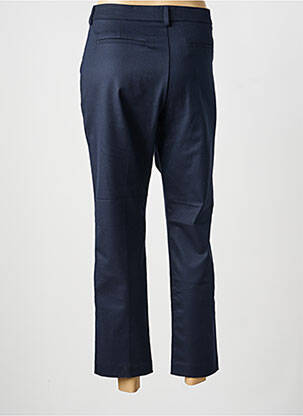 Pantalon chino țesătură poplin mărime normală albastru KANOPE femeie
