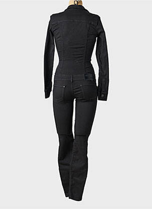 Salopetă-pantalon închidere cu nasturi pe față mâneci lungi negru SCHOOL RAG femeie
