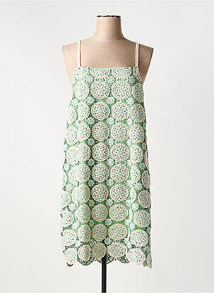 Rochie midi bretele subțiri verde SALSA femeie