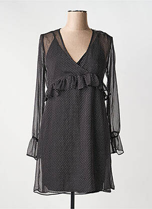 Rochie midi croială fluidă mâneci lungi negru SCHOOL RAG femeie