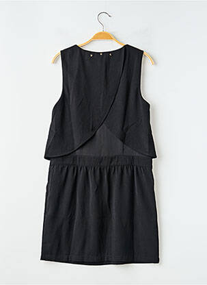 Rochie midi croială fluidă fără mâneci negru SCHOOL RAG femeie