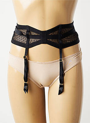 Corset/jartieră broderie negru AUBADE femeie