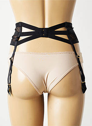 Corset/jartieră broderie negru AUBADE femeie
