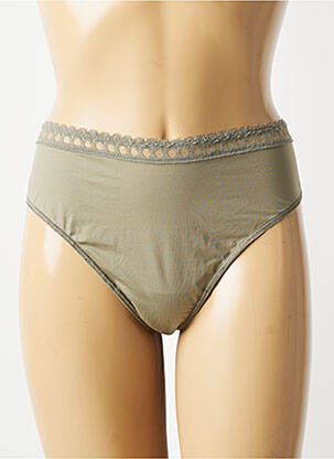 Tanga țesătură satinată verde PRIMADONNA femeie