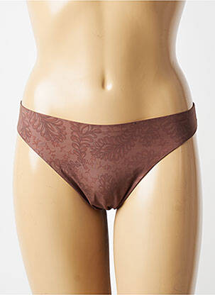 Tanga elasticitate maro AUBADE femeie