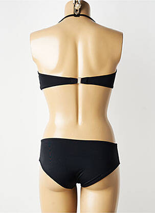 Costum de baie din două piese elasticitate top bentiță negru HENEJOLIE femeie