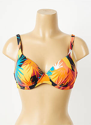 Sutien de costum de baie elasticitate top sutien modelat portocalie OLYMPIA femeie