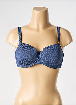 Sutien efect material satinat top sutien modelat albastru PRIMADONNA femeie