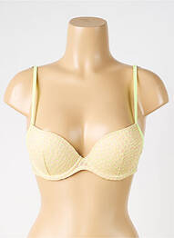 Sutien efect material satinat top sutien push-up galben MARIE JO femeie
