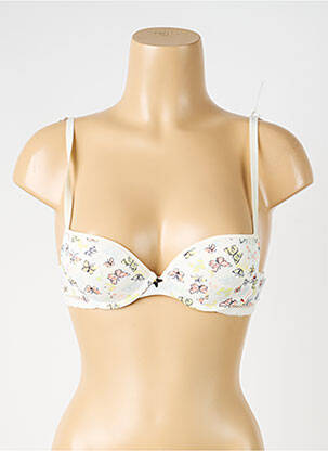 Sutien efect material satinat top sutien push-up galben ESPRIT femeie