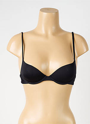 Sutien efect material satinat top sutien push-up negru ESPRIT femeie