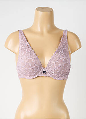 Sutien broderie sutien cupe întregi cu decolteu înalt violet ESPRIT femeie