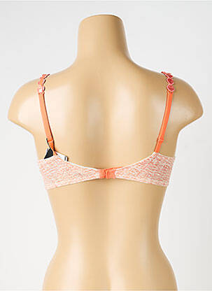 Sutien efect material satinat sutien balconet cu decolteu înalt portocalie MARIE JO femeie