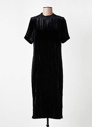 Rochie pulover elasticitate mâneci scurte negru COMPTOIR DES COTONNIERS femeie