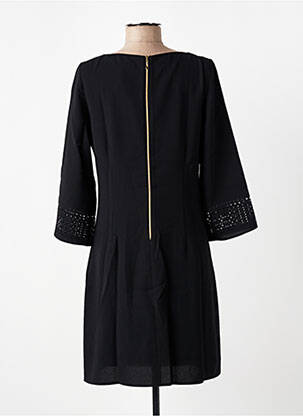Rochie scurtă mâneci 3/4 mâneci 3/4 negru DEVERNOIS femeie