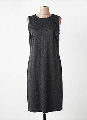 Rochie midi fără mâneci fără mâneci gri BROOKS BROTHERS femeie