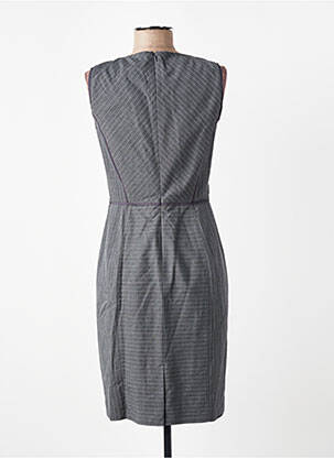 Rochie midi fără mâneci fără mâneci gri BROOKS BROTHERS femeie