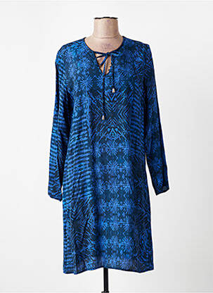 Rochie scurtă mâneci lungi mâneci lungi albastru LA FEE MARABOUTEE femeie