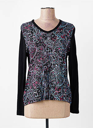 Tricou mâneci lungi mâneci lungi negru LA FEE MARABOUTEE femeie