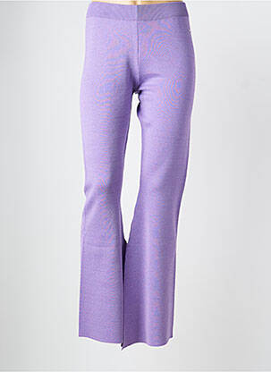Pantalon evazat talie elastică mărime normală violet TOMMY HILFIGER femeie