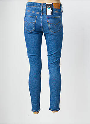 Blugi skinny efect uzat decolorat talie înaltă albastru LEVI'S femeie