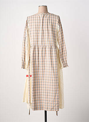Rochie midi mâneci lungi mâneci lungi bej RHUM RAISIN femeie