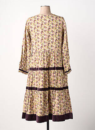 Rochie lungă mâneci lungi mâneci lungi roz RHUM RAISIN femeie