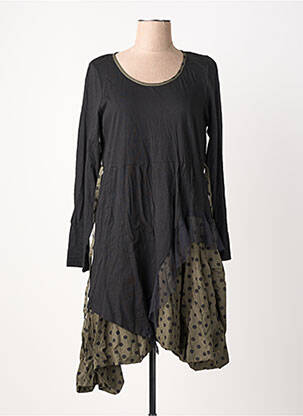 Rochie midi mâneci lungi mâneci lungi negru RHUM RAISIN femeie