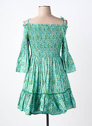 Rochie scurtă mâneci 3/4 mâneci 3/4 verde RHUM RAISIN femeie