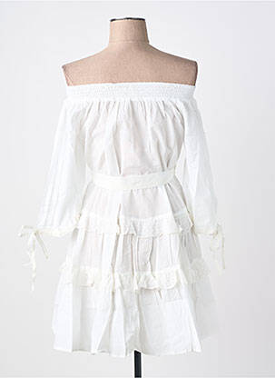 Rochie scurtă mâneci 3/4 mâneci 3/4 alb RHUM RAISIN femeie
