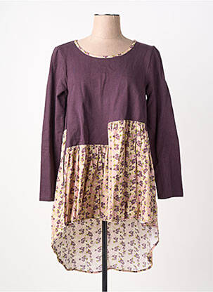 Tunică mâneci lungi guler rotund violet RHUM RAISIN femeie