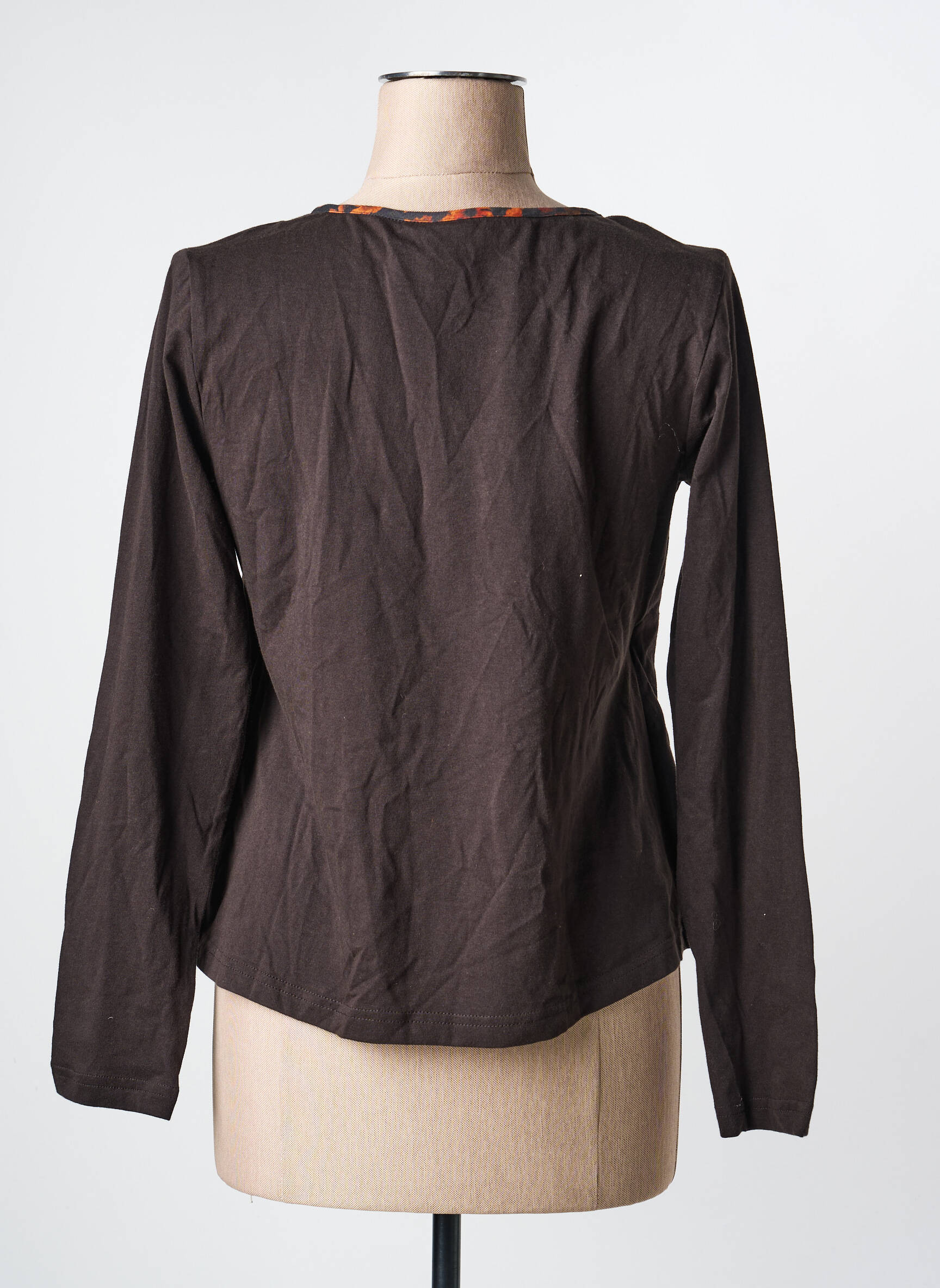 Tricou mâneci lungi mâneci lungi maro RHUM RAISIN femeie