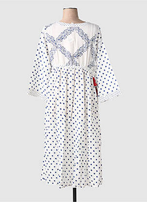 Rochie midi mâneci 3/4 mâneci 3/4 albastru RHUM RAISIN femeie