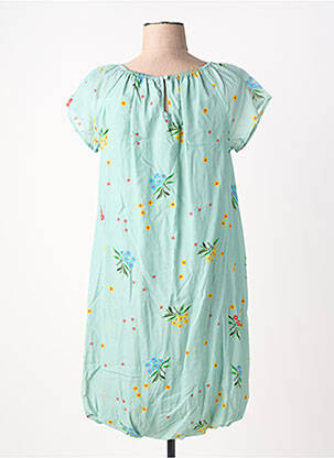 Rochie scurtă mâneci scurte mâneci scurte verde RHUM RAISIN femeie