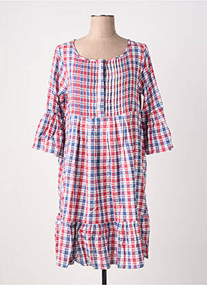 Rochie scurtă mâneci 3/4 mâneci 3/4 albastru RHUM RAISIN femeie