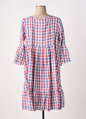 Rochie scurtă mâneci 3/4 mâneci 3/4 albastru RHUM RAISIN femeie