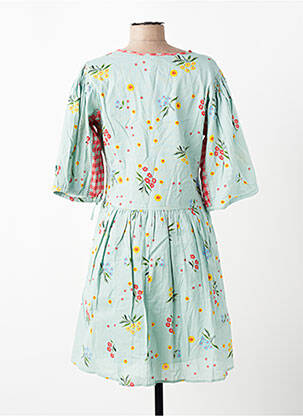 Rochie midi imprimeu floral mâneci 3/4 albastru RHUM RAISIN femeie