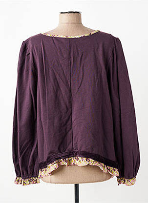 Top țesătură jersey mâneci lungi violet RHUM RAISIN femeie