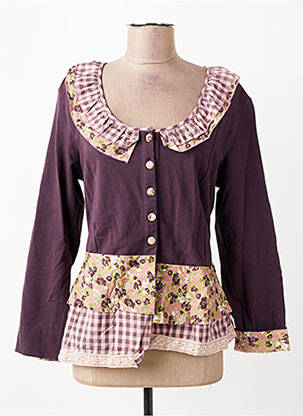Jachete casual croială cambrată violet RHUM RAISIN femeie